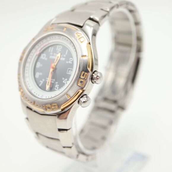 Timex Expedition Alarm Bezel Indiglo Stainless Steel 40mm Watch w New Battery - Picture 11 of 14